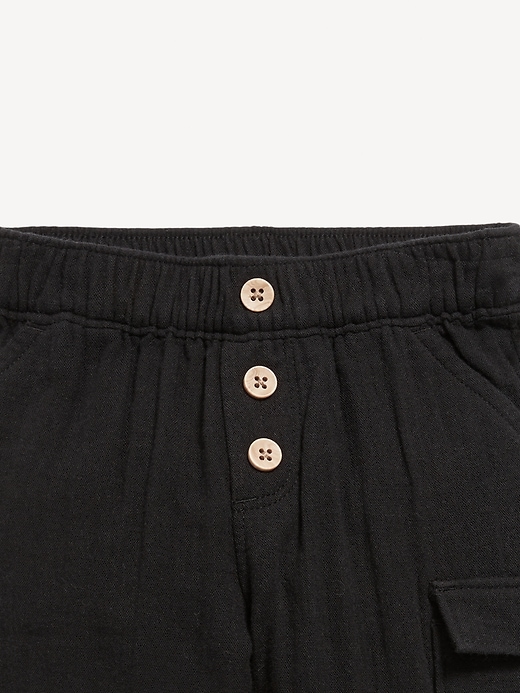 View large product image 2 of 2. Double-Weave Utility Cargo Pants for Baby