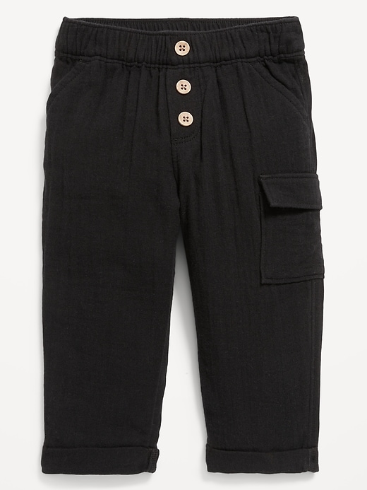 View large product image 1 of 2. Double-Weave Utility Cargo Pants for Baby