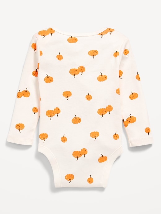 View large product image 2 of 3. Printed Long-Sleeve Bodysuit for Baby