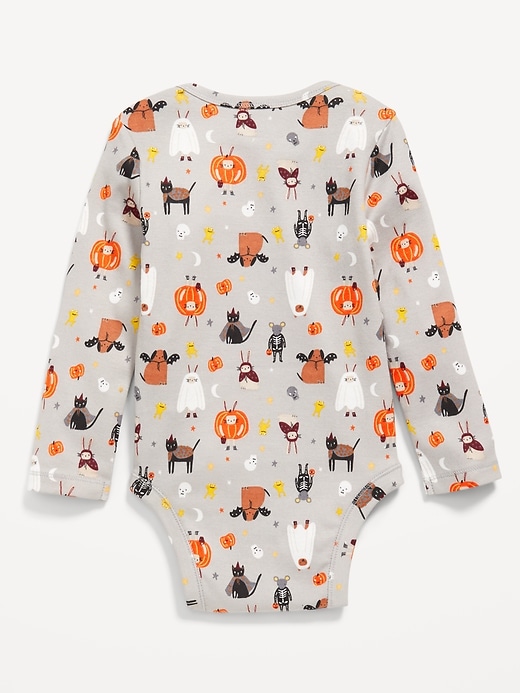 View large product image 2 of 2. Printed Long-Sleeve Bodysuit for Baby