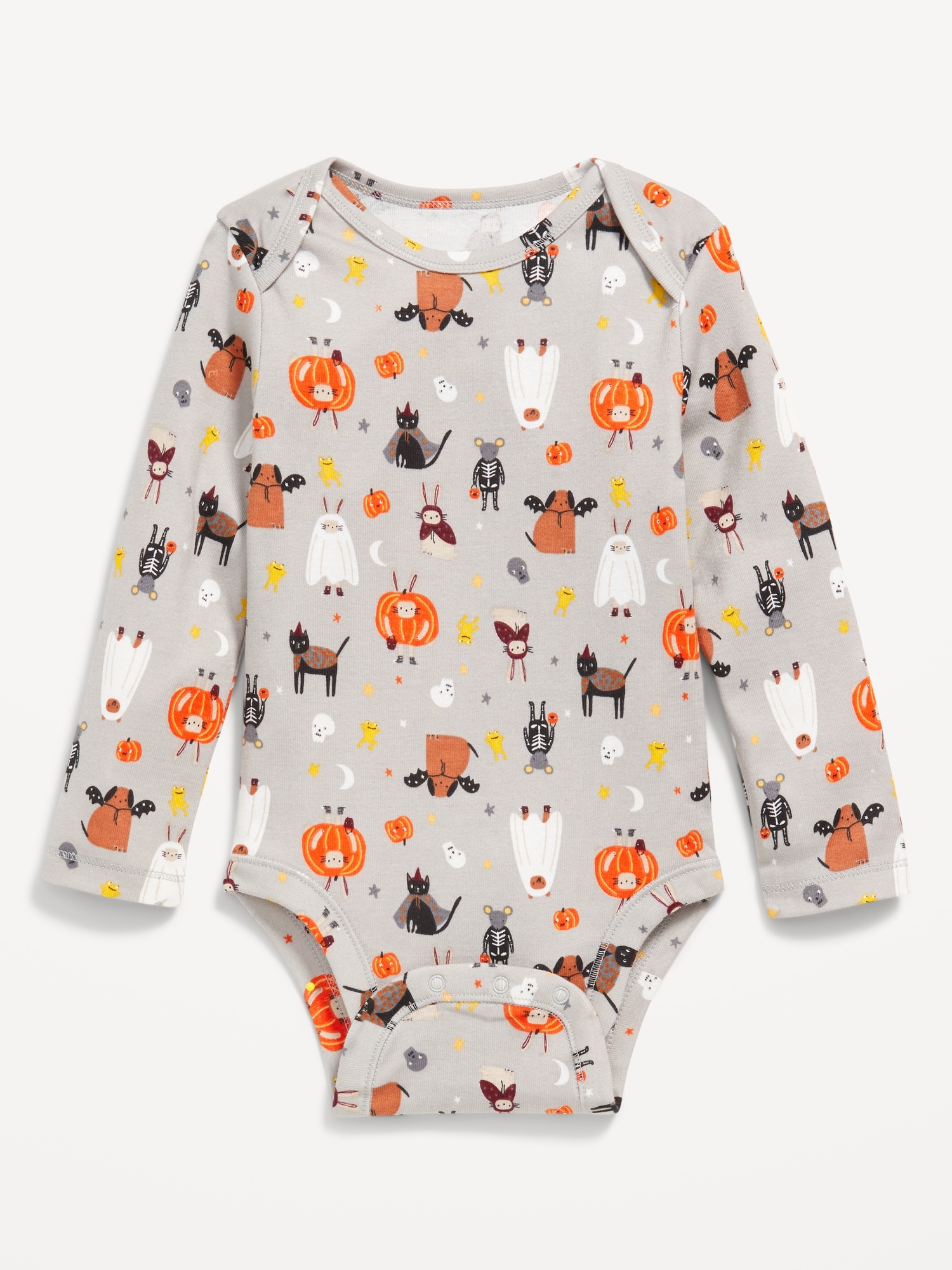 Printed Long-Sleeve Bodysuit for Baby