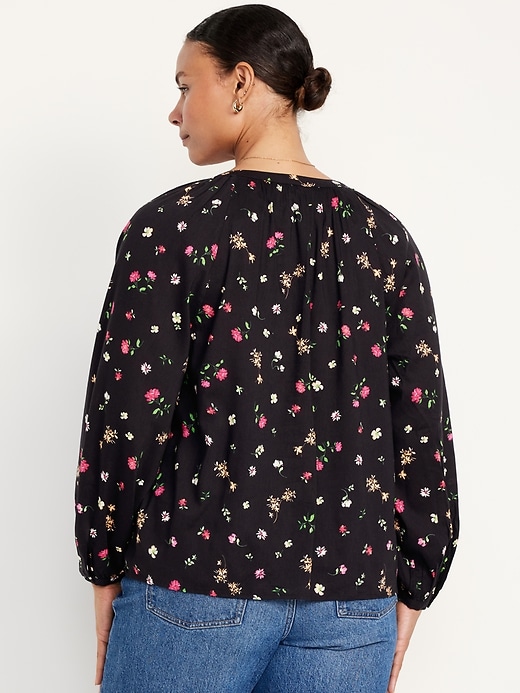 Image number 6 showing, Long-Sleeve Floral Top