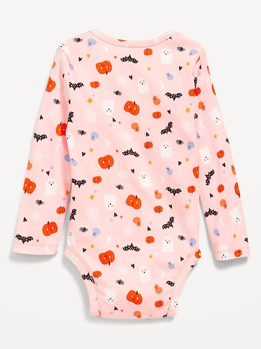 View large product image 2 of 2. Printed Long-Sleeve Bodysuit for Baby