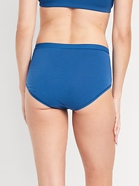 Image number 2 showing, High-Waisted Everyday Brief Cotton Underwear