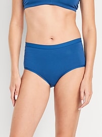 Image number 1 showing, High-Waisted Everyday Brief Cotton Underwear