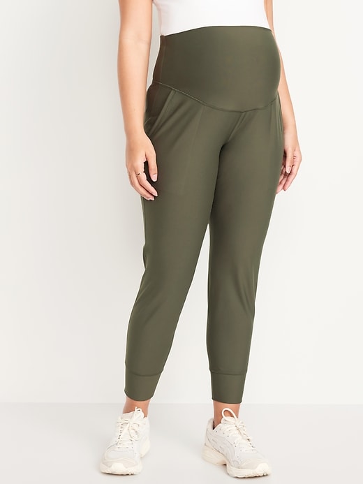 Image number 1 showing, Maternity Full-Panel PowerSoft Jogger