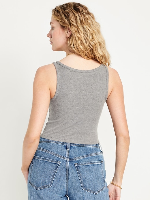 Image number 2 showing, Ribbed Crop Tank Top
