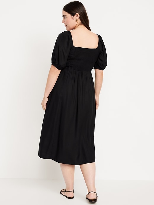 Image number 6 showing, Fit & Flare Crepe Midi Dress