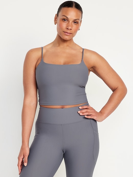 Image number 5 showing, Light Support Strappy PowerSoft Longline Sports Bra