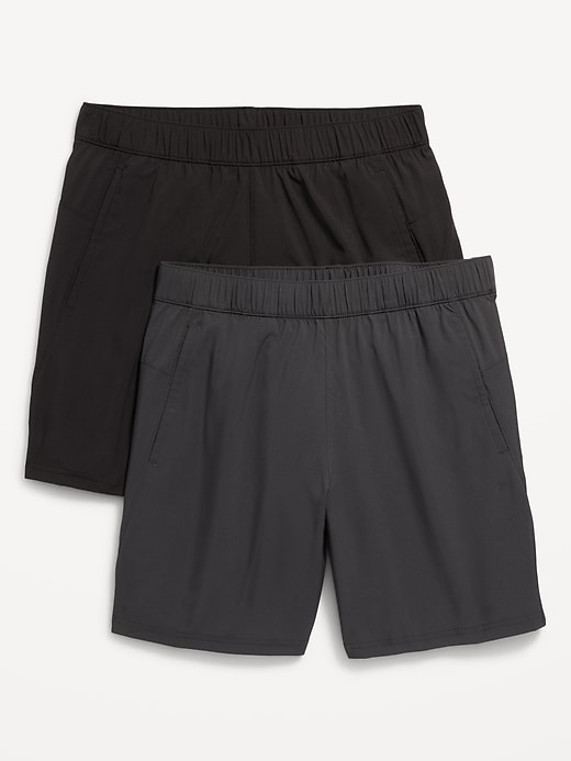 Image number 1 showing, Essential Workout Shorts 2-Pack -- 7-inch inseam