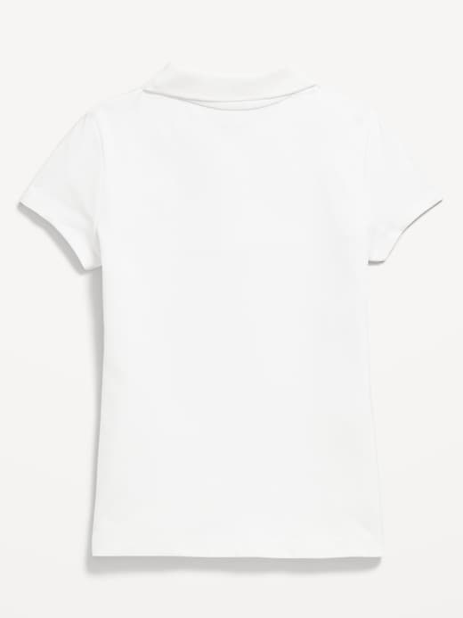 Image number 4 showing, Uniform Pique Polo Shirt for Girls