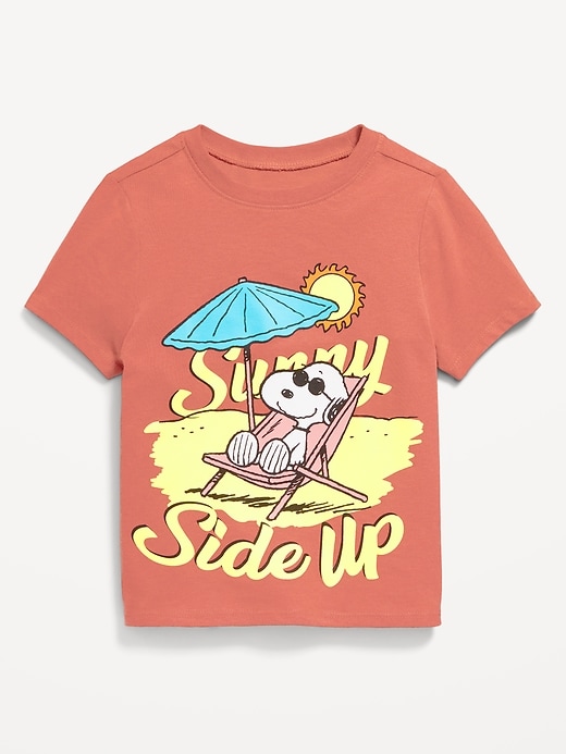 View large product image 1 of 2. Peanuts™ Snoopy Unisex Graphic T-Shirt for Toddler