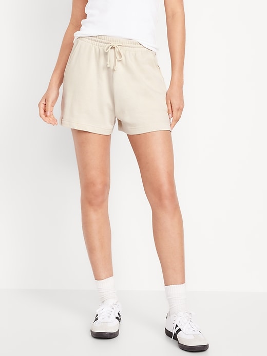 Image number 1 showing, Extra High-Waisted Terry Shorts -- 3-inch inseam