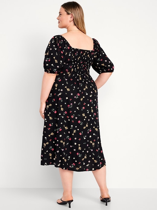 Image number 8 showing, Fit & Flare Crepe Midi Dress