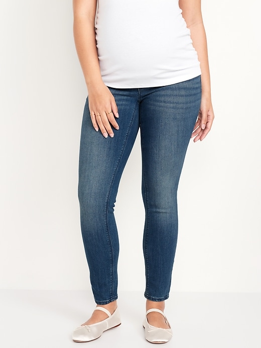 Image number 2 showing, Maternity Full-Panel Skinny Jeans