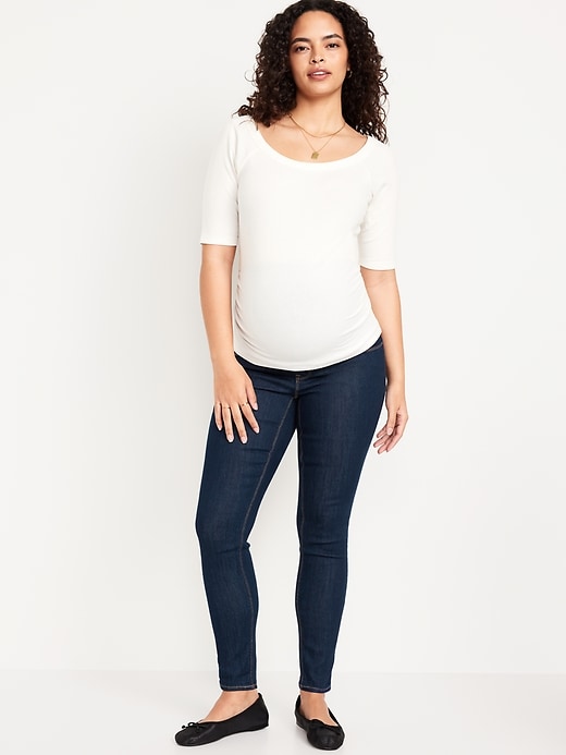 Image number 1 showing, Maternity Full-Panel Skinny Jeans