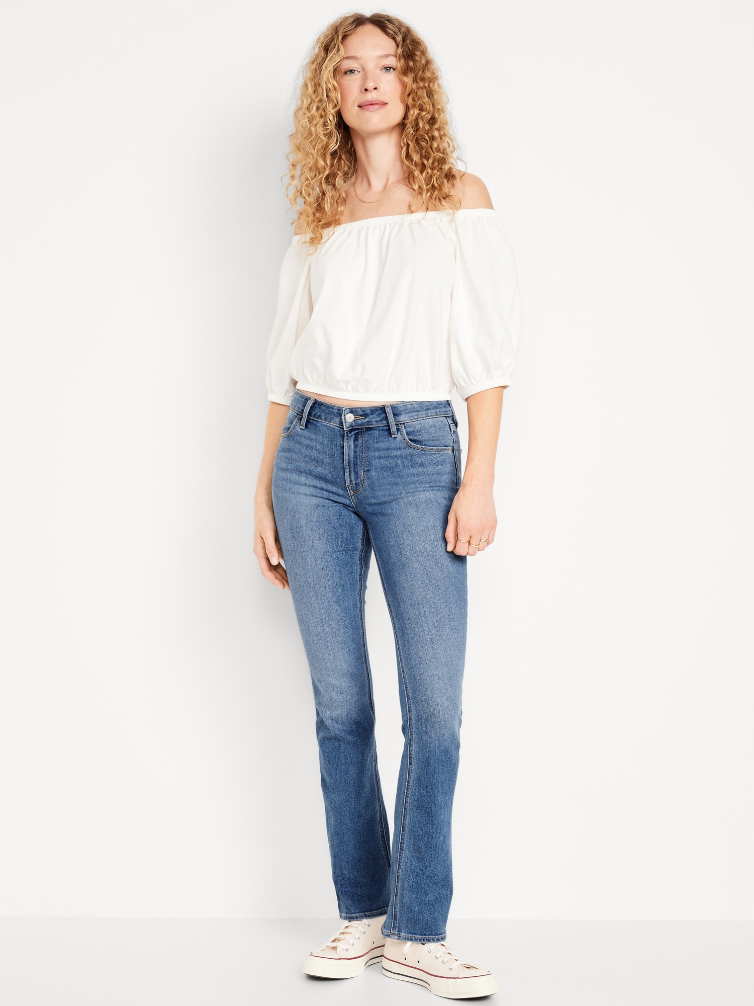 Mid-Rise Wow Boot-Cut Jeans