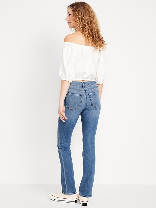 Image number 3 showing, Mid-Rise Wow Boot-Cut Jeans