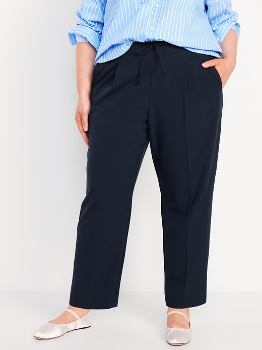Image number 7 showing, High-Waisted Pull-On Billie Straight Trouser