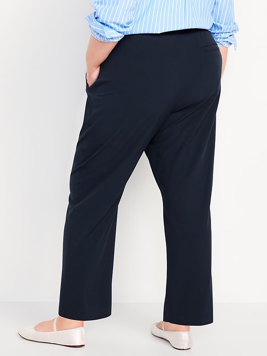 Image number 8 showing, High-Waisted Pull-On Billie Straight Trouser