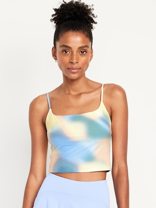 Image number 1 showing, Light Support Strappy PowerSoft Longline Sports Bra