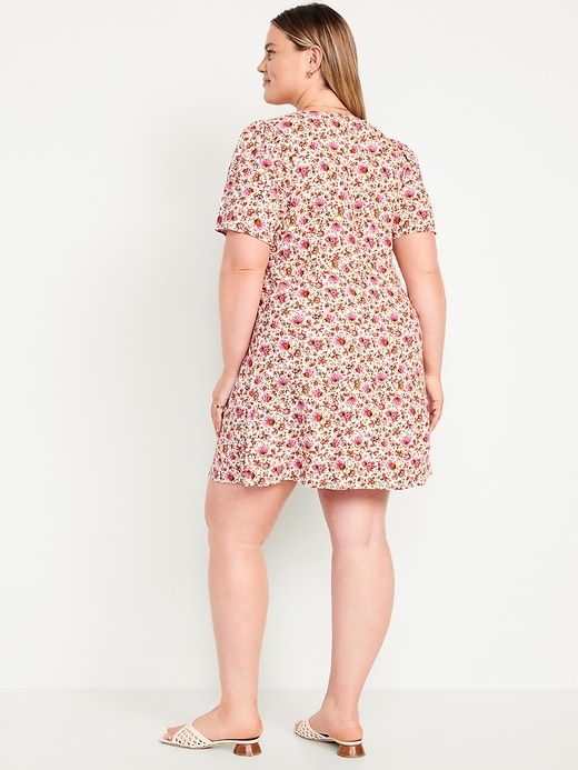 Image number 7 showing, Button-Down Crepe Mini Dress