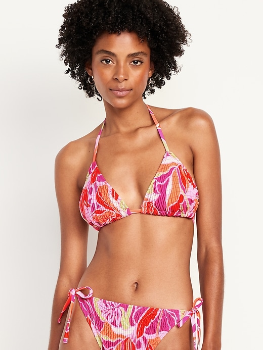 Image number 1 showing, Triangle String Bikini Swim Top