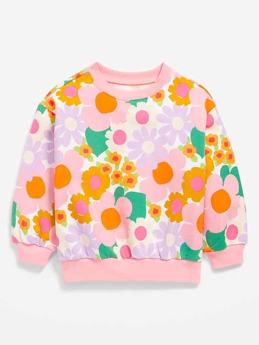 View large product image 1 of 2. Crew-Neck Sweatshirt for Toddler Girls