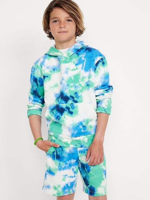 View large product image 1 of 3. Long-Sleeve Graphic Pullover Hoodie for Boys