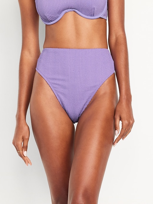 Image number 1 showing, Extra High-Waisted French-Cut Swim Bottoms
