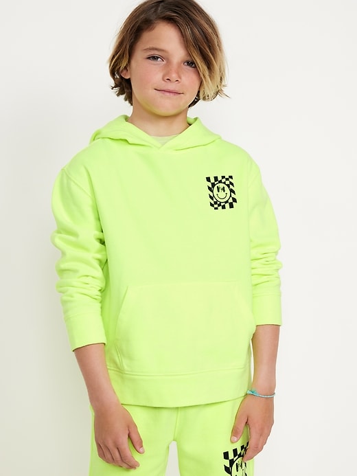View large product image 1 of 4. Long-Sleeve Graphic Pullover Hoodie for Boys