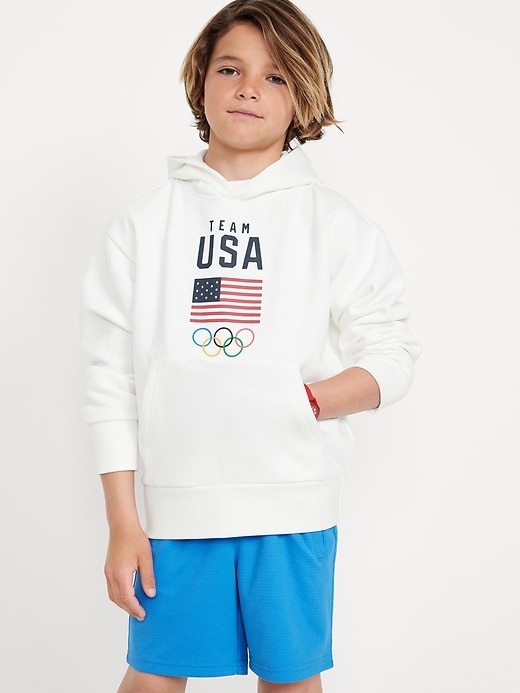 View large product image 1 of 3. IOC Heritage© Graphic Gender-Neutral Pullover Hoodie for Kids