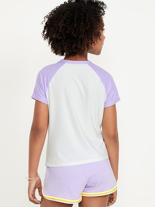 View large product image 2 of 4. Cloud 94 Soft Raglan-Sleeve T-Shirt for Girls