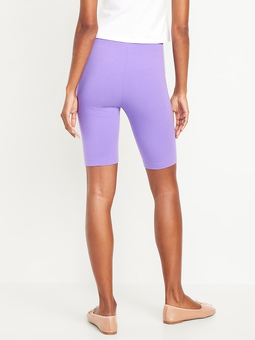 Image number 7 showing, High-Waisted Biker Shorts -- 10-inch inseam