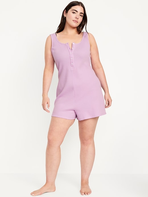 Image number 5 showing, Waffle Lounge Romper