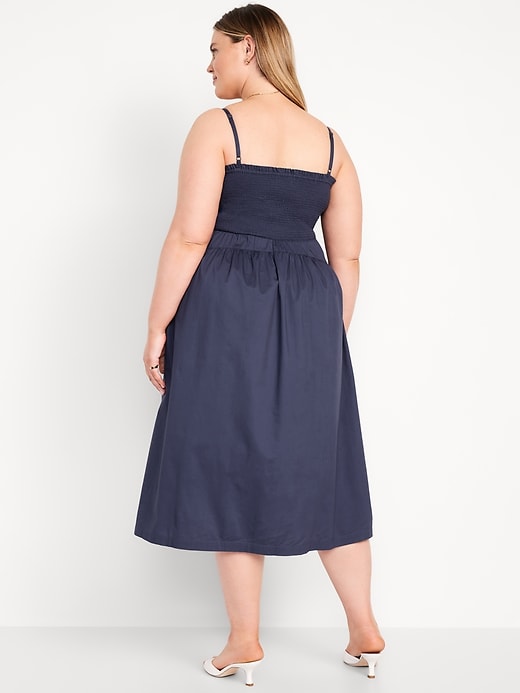 Image number 7 showing, Fit & Flare Smocked Midi Dress