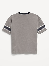View large product image 3 of 3. Oversized Short-Sleeve Color-Block T-Shirt for Boys