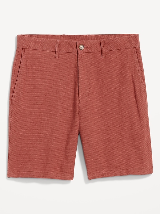 Image number 1 showing, Rotation Chino Linen-Blend Shorts -- 8-inch inseam