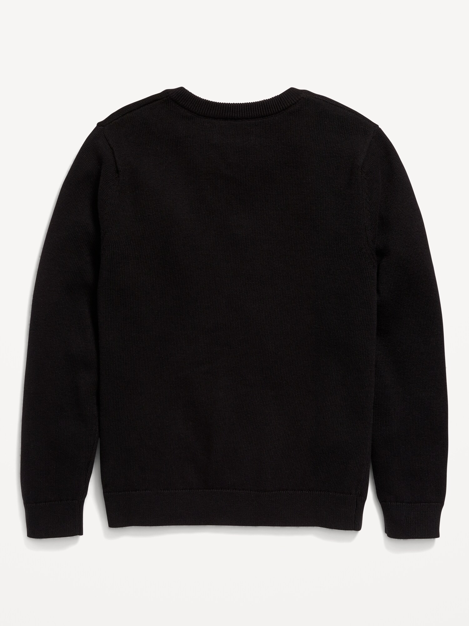 Свитер Old Navy School Uniform Solid V-Neck Sweater для мальчиков, цвет: Чёрный — фото 3