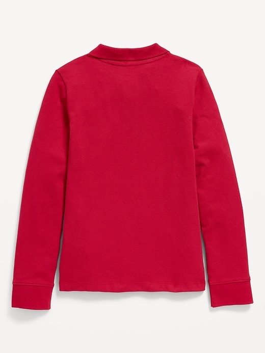 Image number 3 showing, Uniform Pique Polo Shirt for Girls