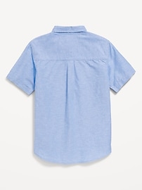 View large product image 3 of 3. Short-Sleeve Oxford Shirt for Boys