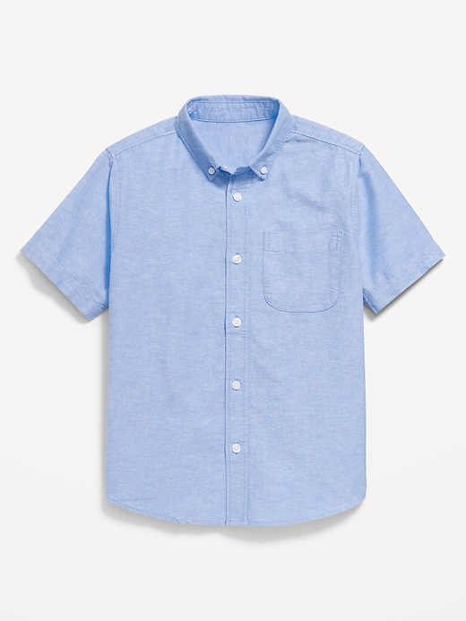 View large product image 2 of 3. Short-Sleeve Oxford Shirt for Boys