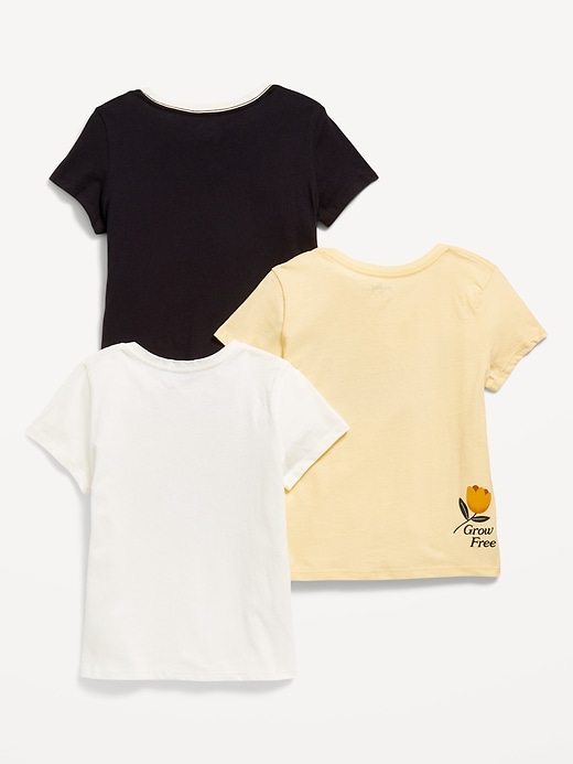 View large product image 2 of 2. Short-Sleeve Graphic T-Shirt 3-Pack for Girls