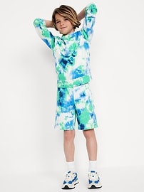 View large product image 3 of 4. Fleece Jogger Shorts for Boys (At Knee)