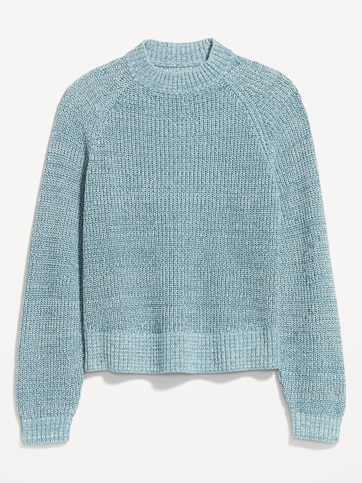 Image number 3 showing, Shaker Stitch Crop Sweater