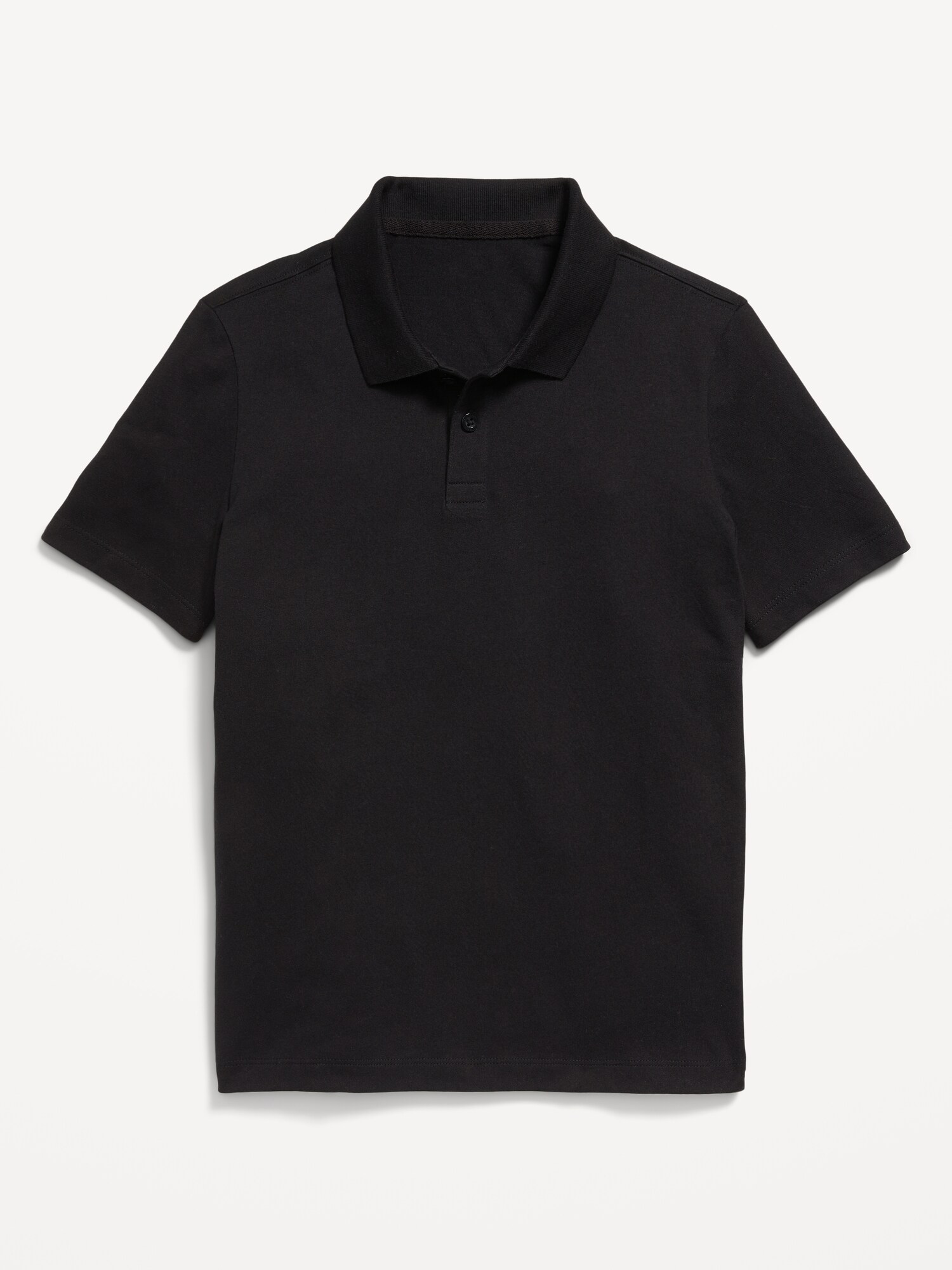 Поло Old Navy School Uniform Jersey-Knit Polo Shirt для мальчиков, цвет: Чёрный — фото 2
