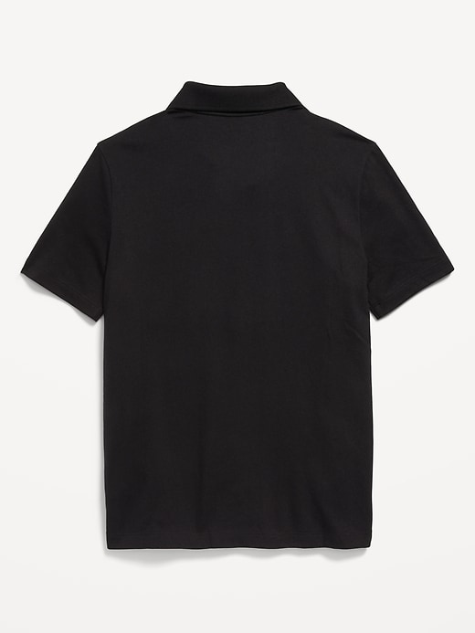 Image number 3 showing, School Uniform Jersey Polo Shirt for Boys
