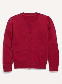 Image number 2 showing, School Uniform Button-Up Cardigan for Girls