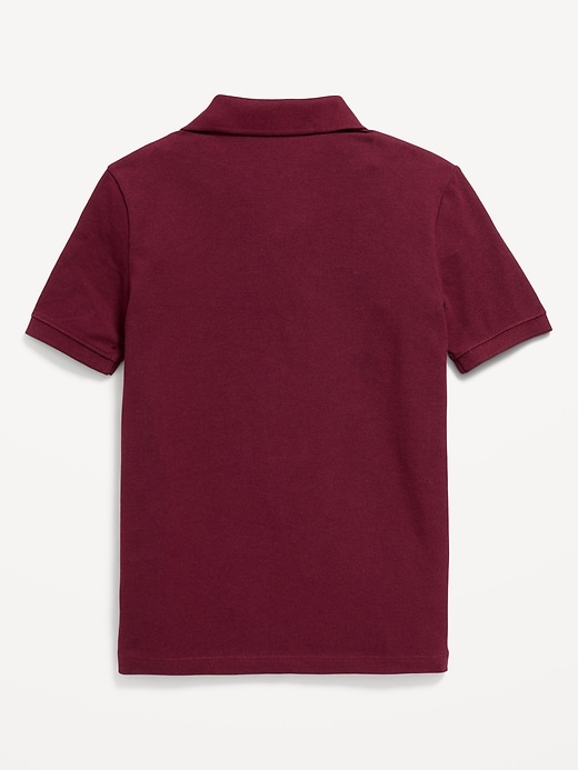 Image number 3 showing, School Uniform Pique Polo Shirt for Boys