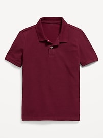 Image number 2 showing, School Uniform Pique Polo Shirt for Boys